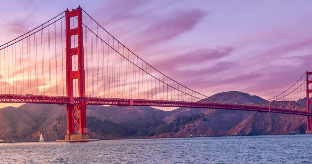 the Golden Gate Bridge in San Francisco, California