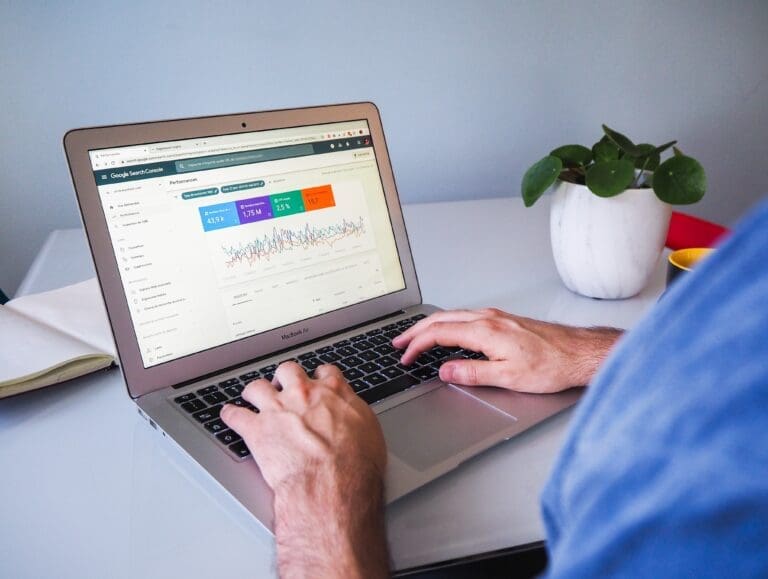 Computer showing an online tool