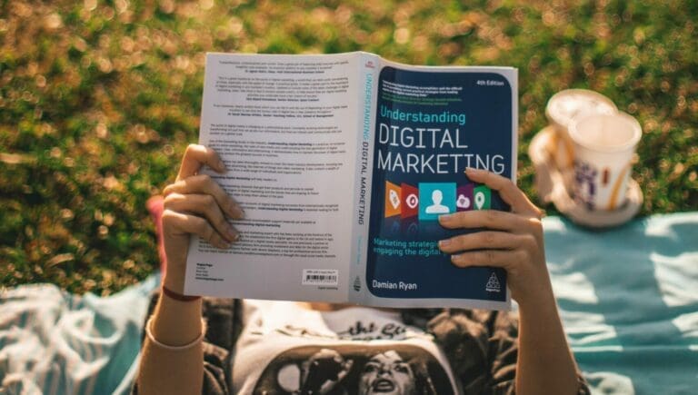 digital marketing book girl