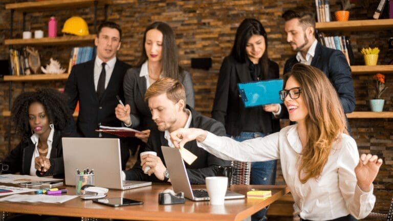 Group of Digital Marketers Discussing